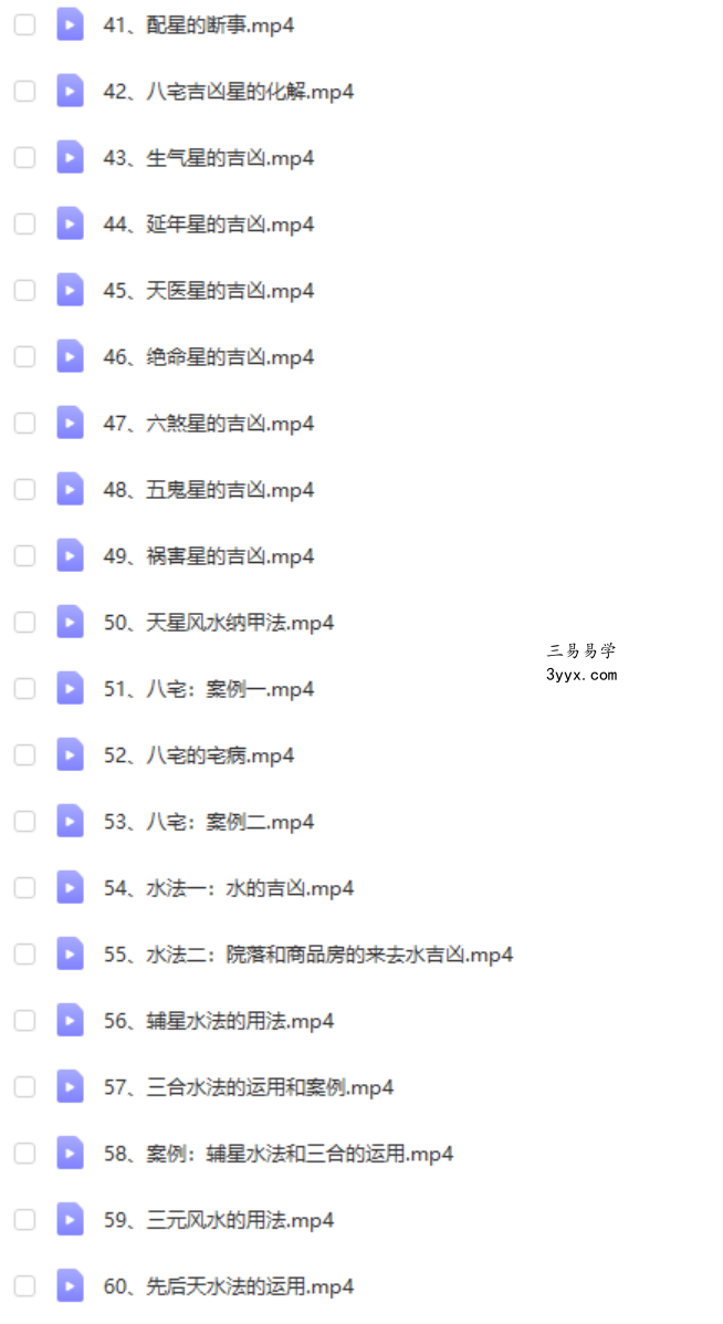 李炎辰阳宅风水高级班内部课程80集视频 百度网盘下载 资料图片