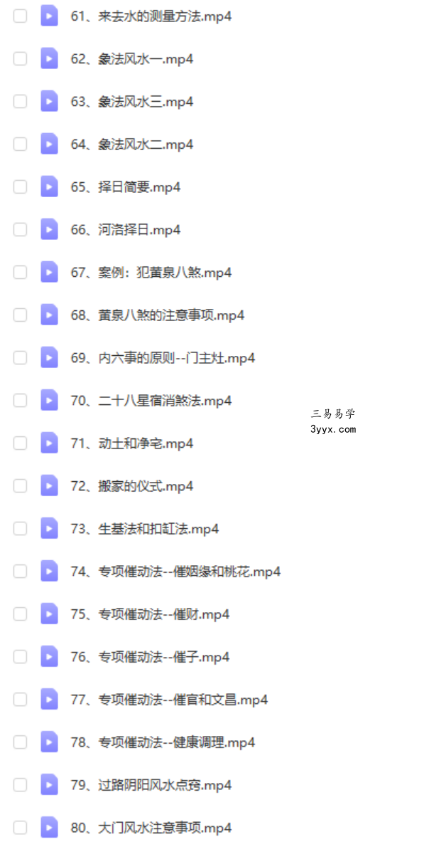 李炎辰阳宅风水高级班内部课程80集视频 百度网盘下载 资料图片