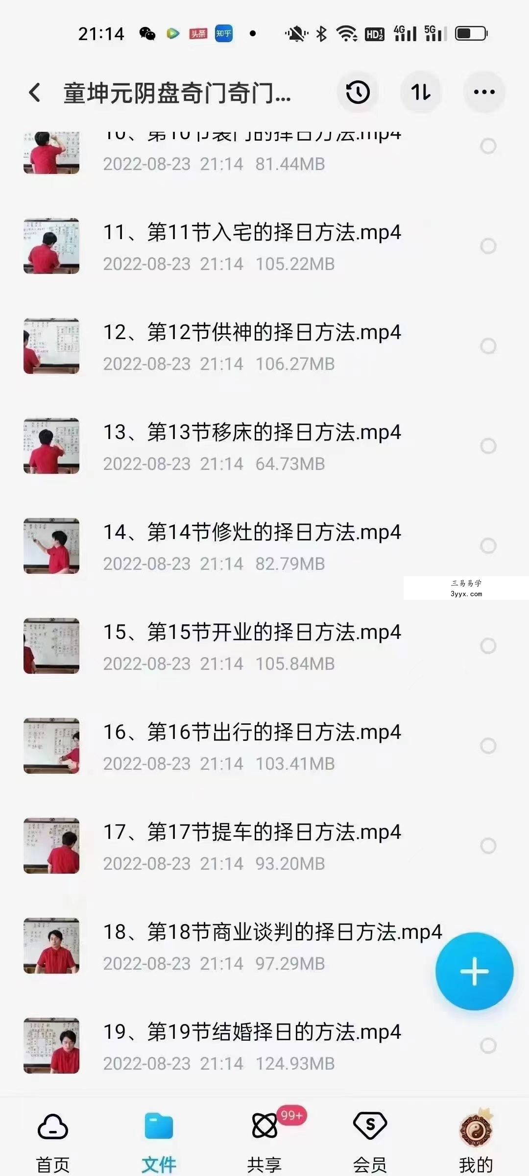 童坤元 阴盘奇门奇门择日 19集 百度网盘下载 资料图片