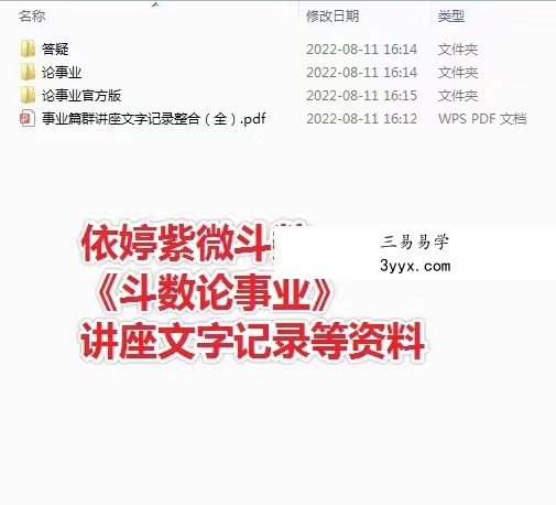 2022年 依婷紫薇斗数 专题班(财运 取象 事业 流年 择吉)五部资料pdf 百度云下载 资料图片