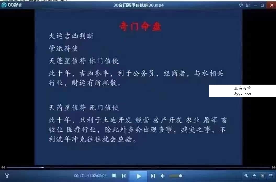朱源熙奇门遁甲高级研修班58集视频 更新完毕 百度云下载！ 资料图片