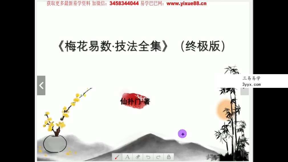 仙扑门-梅花易术(终极版) 梅花易数直播视频11集视频 资料图片