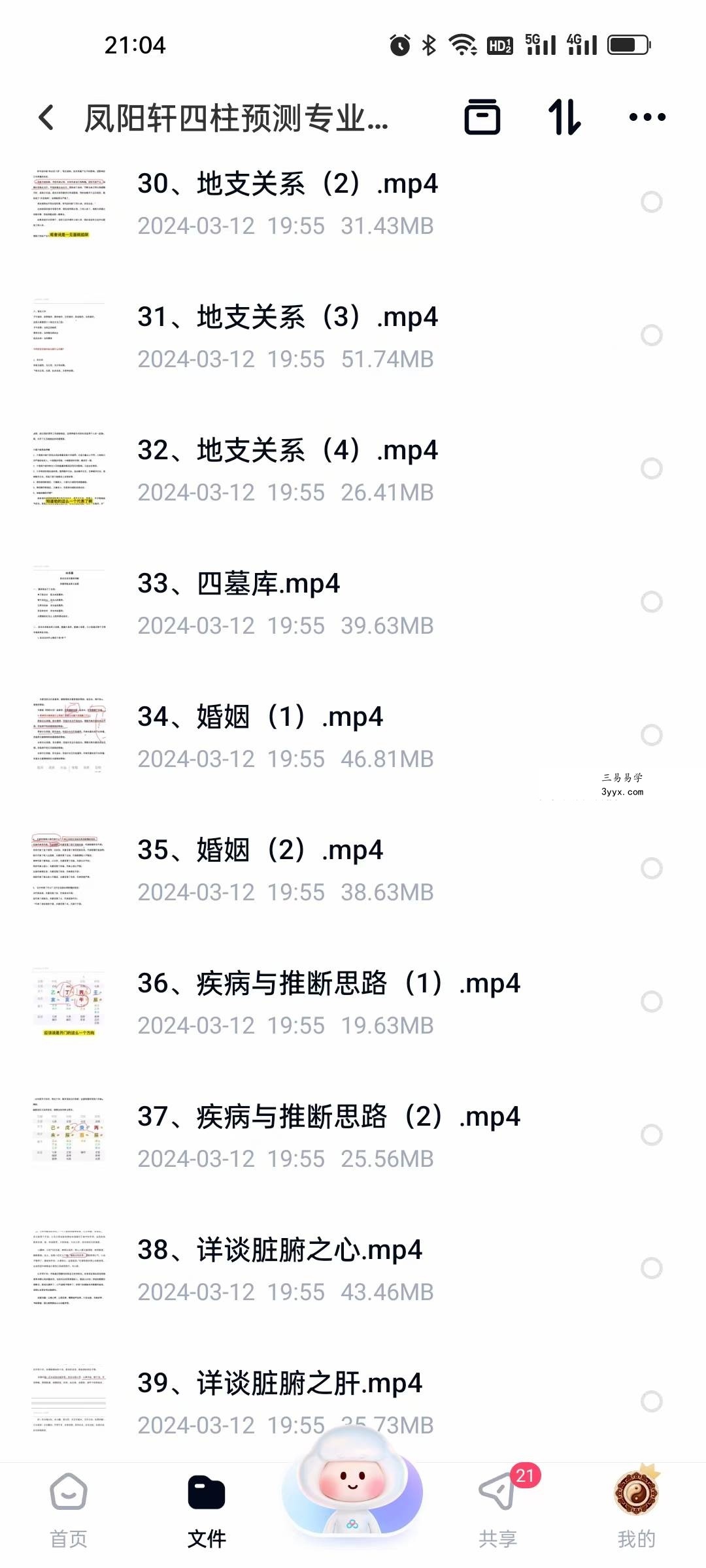 凤阳轩 四柱八字预测专业班42集 资料图片