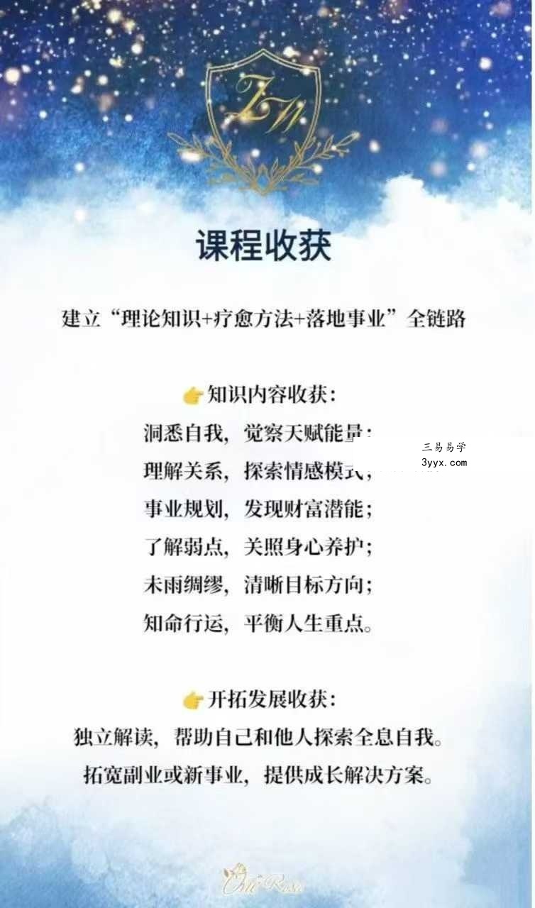 绽放星空能量:从零基础到紫微斗数解读师100集 资料图片