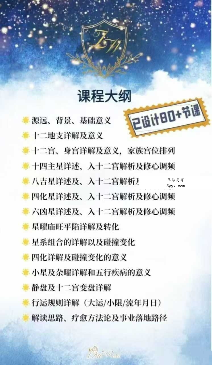 绽放星空能量:从零基础到紫微斗数解读师100集 资料图片