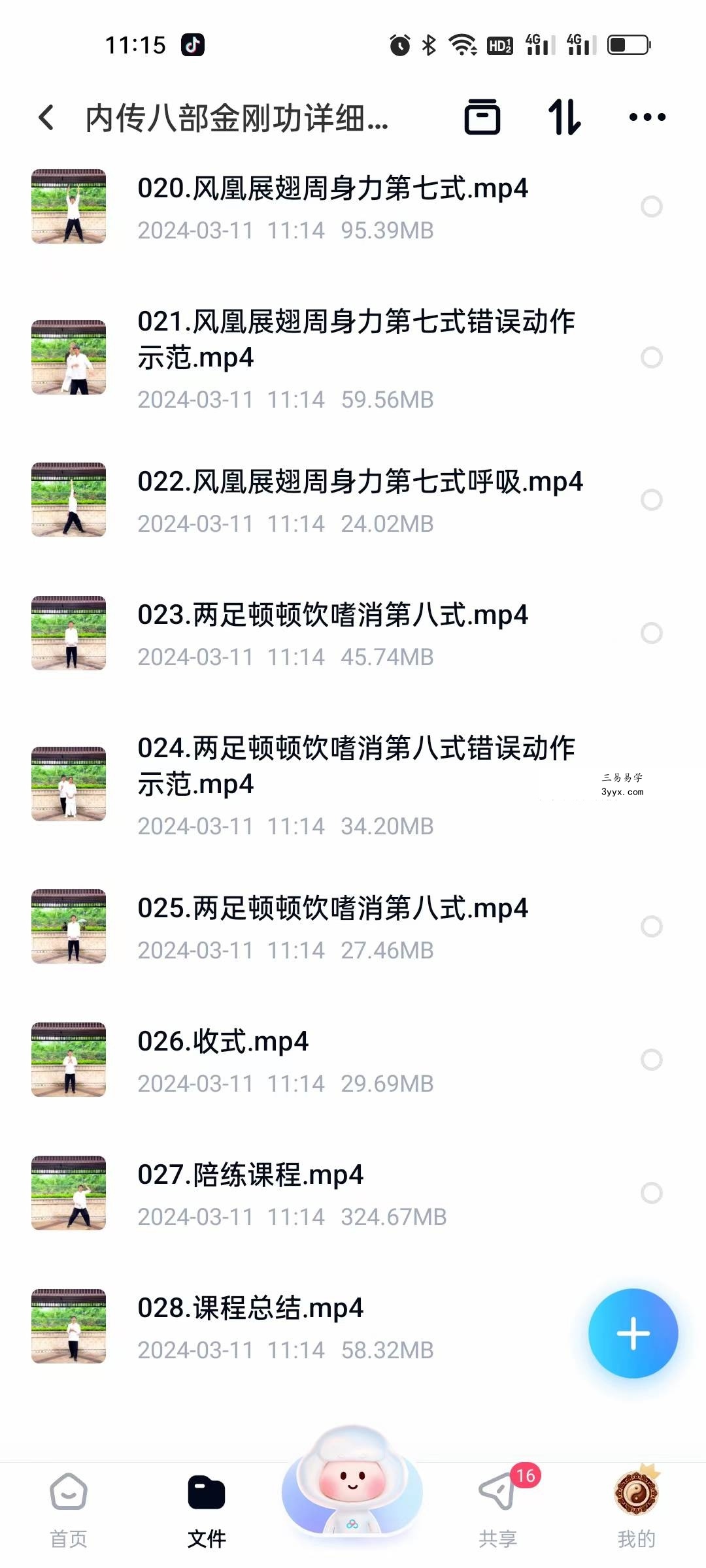 内传八部金刚功详细精讲28集教学 资料图片
